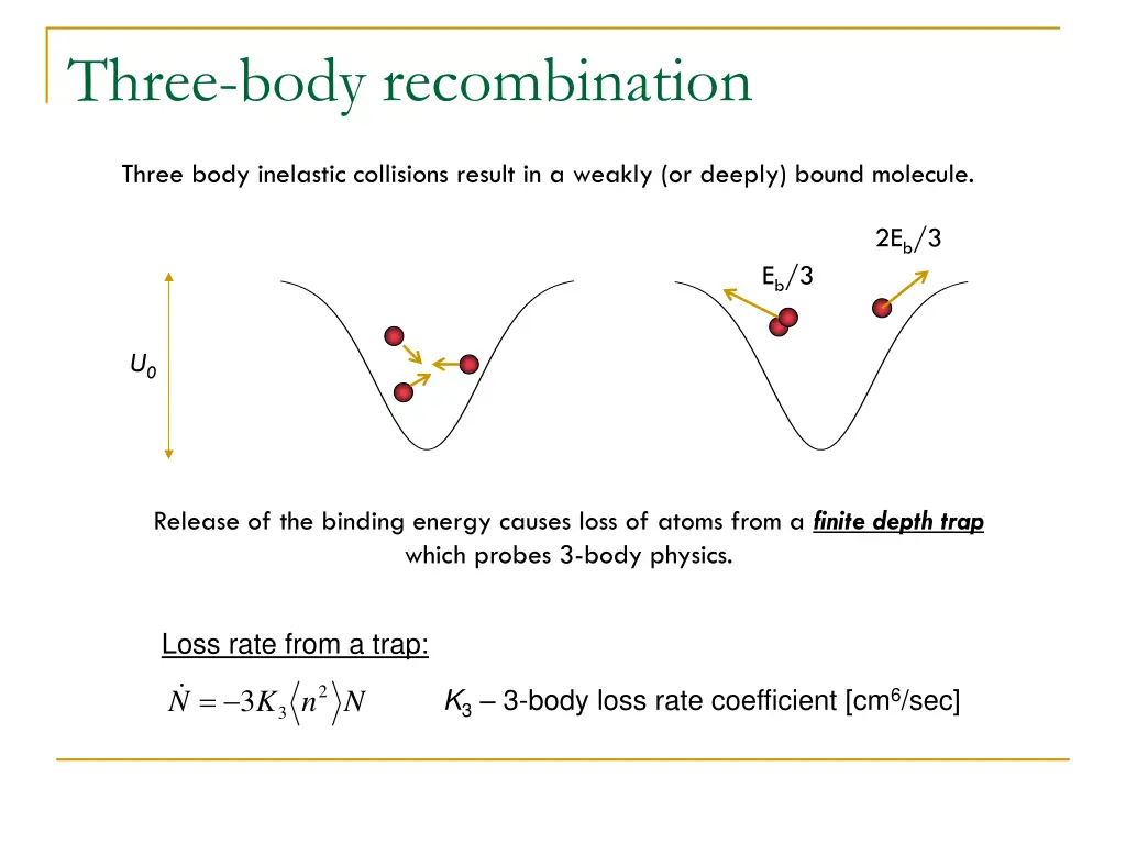 three body recombination