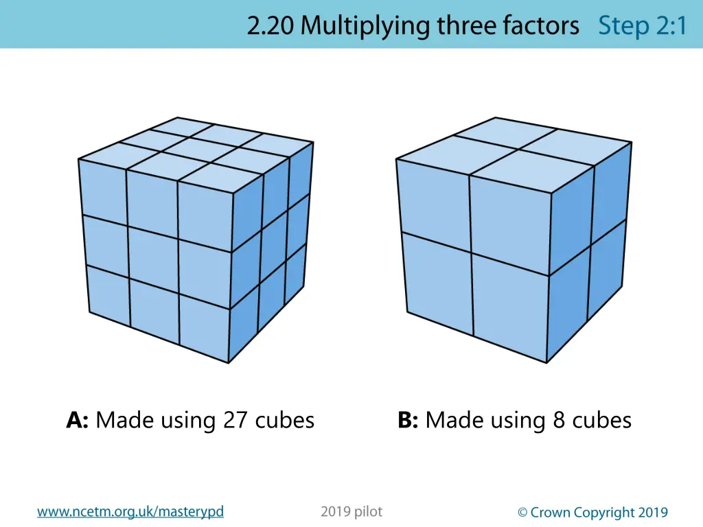 a made using 27 cubes