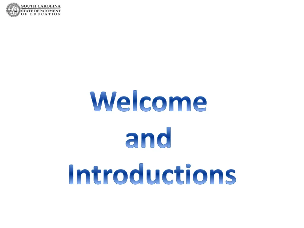 welcome and introductions