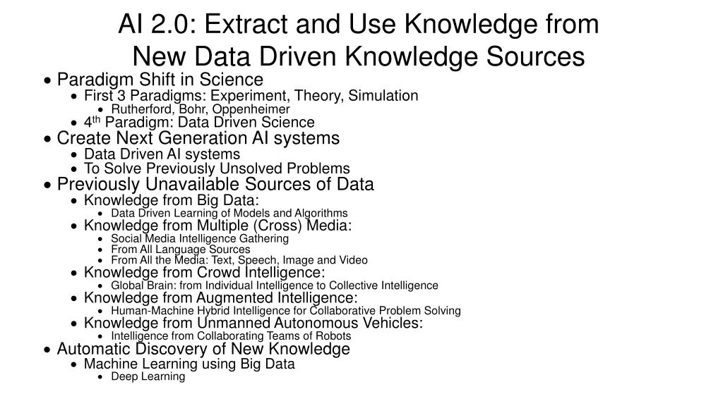 ai 2 0 extract and use knowledge from new data