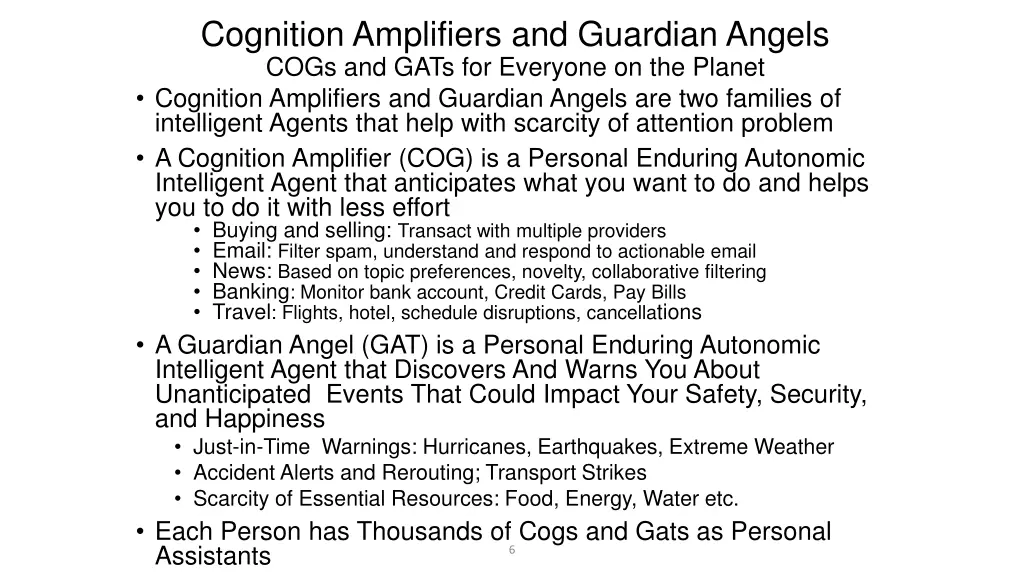 cognition amplifiers and guardian angels cogs