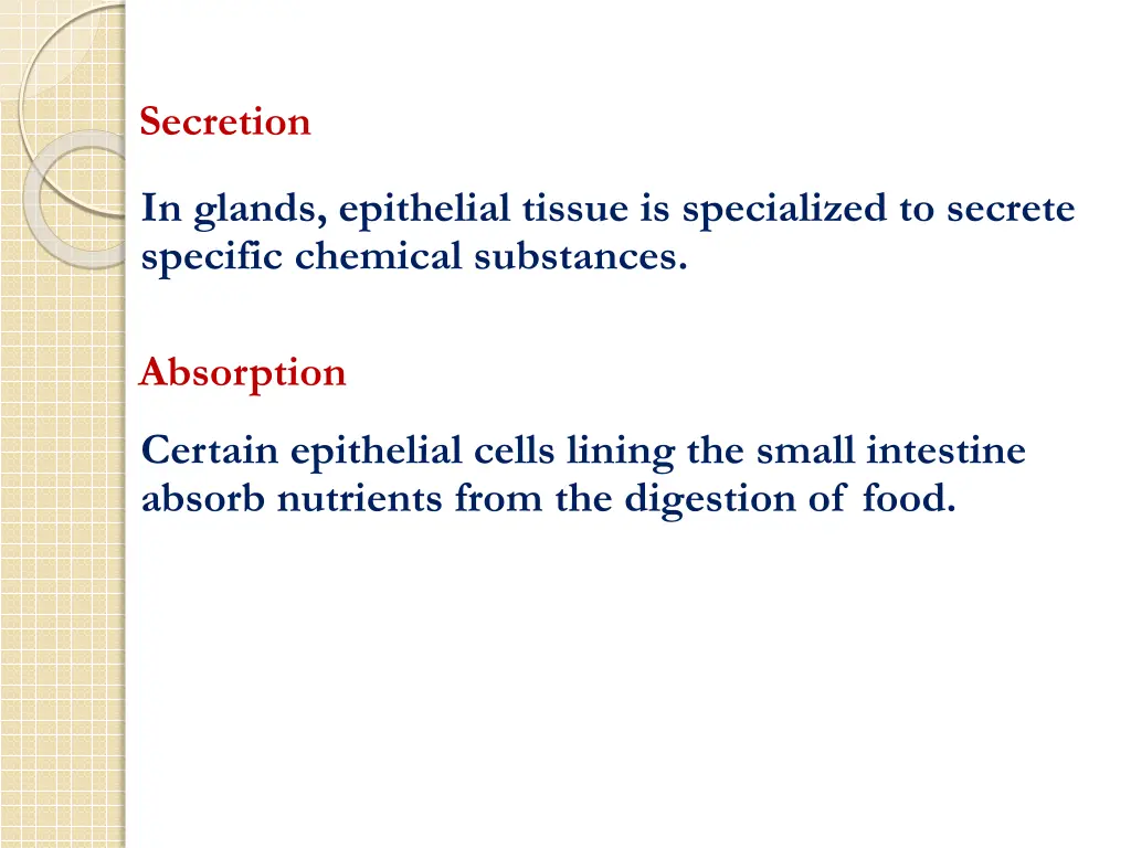 secretion