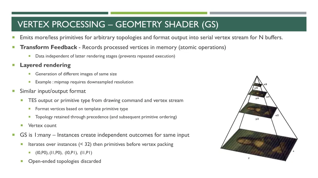 vertex processing geometry shader gs