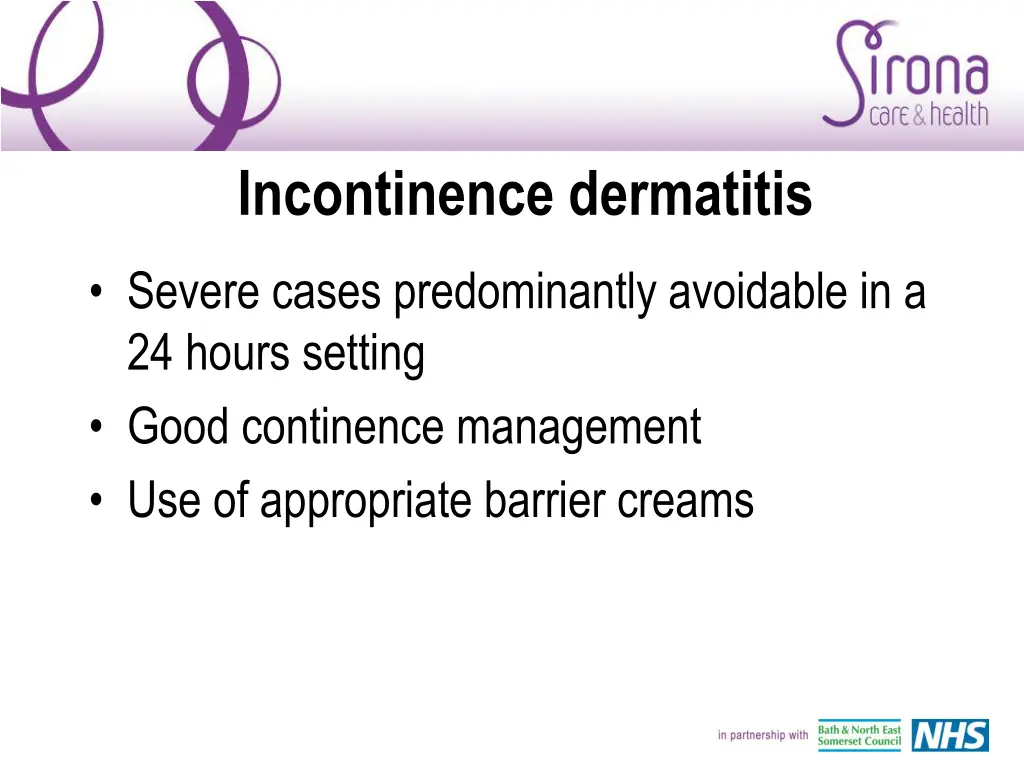 incontinence dermatitis