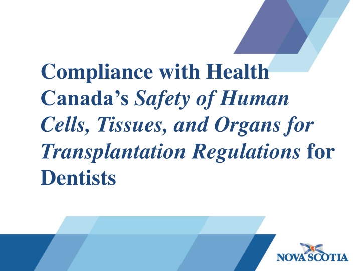 compliance with health canada s safety of human