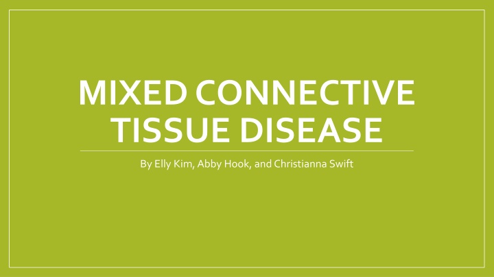 mixed connective tissue disease