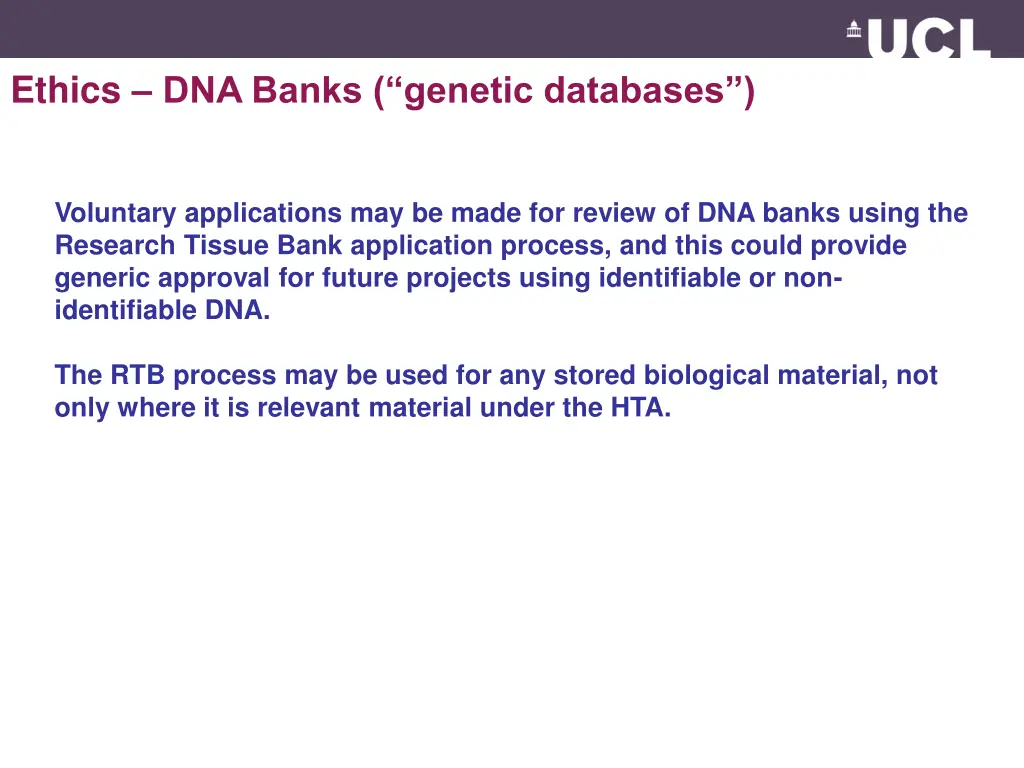 ethics dna banks genetic databases