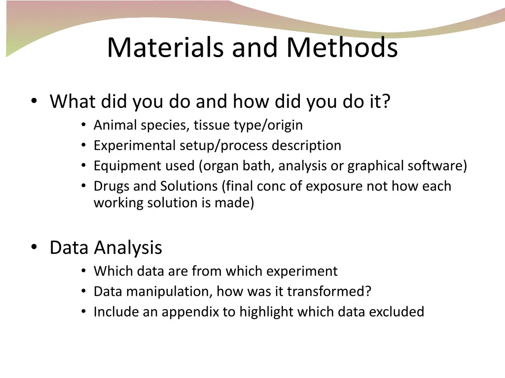 materials and methods