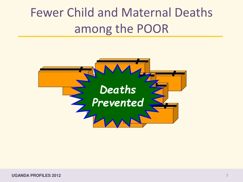 fewer child and maternal deaths among the poor