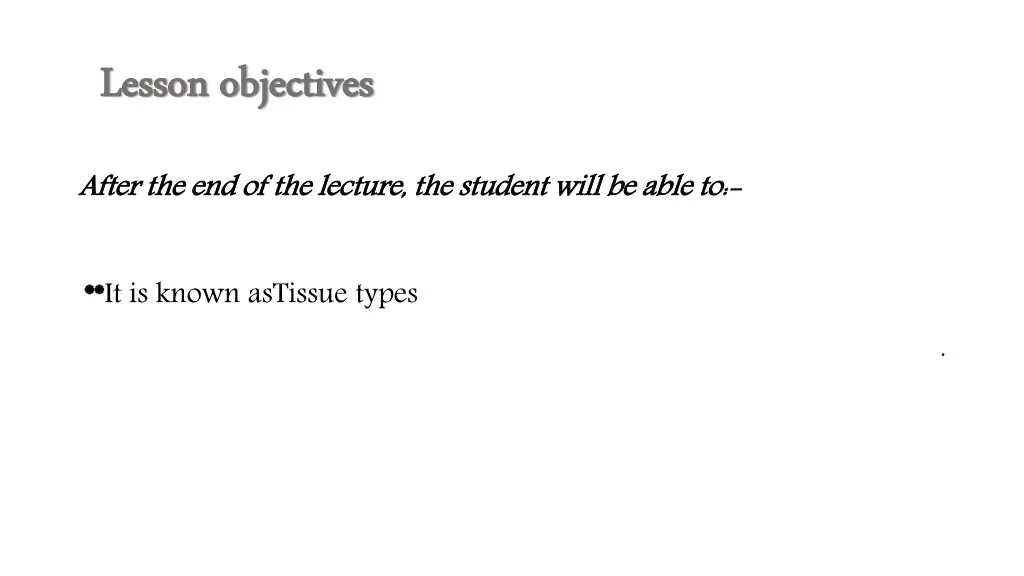 lesson objectives lesson objectives