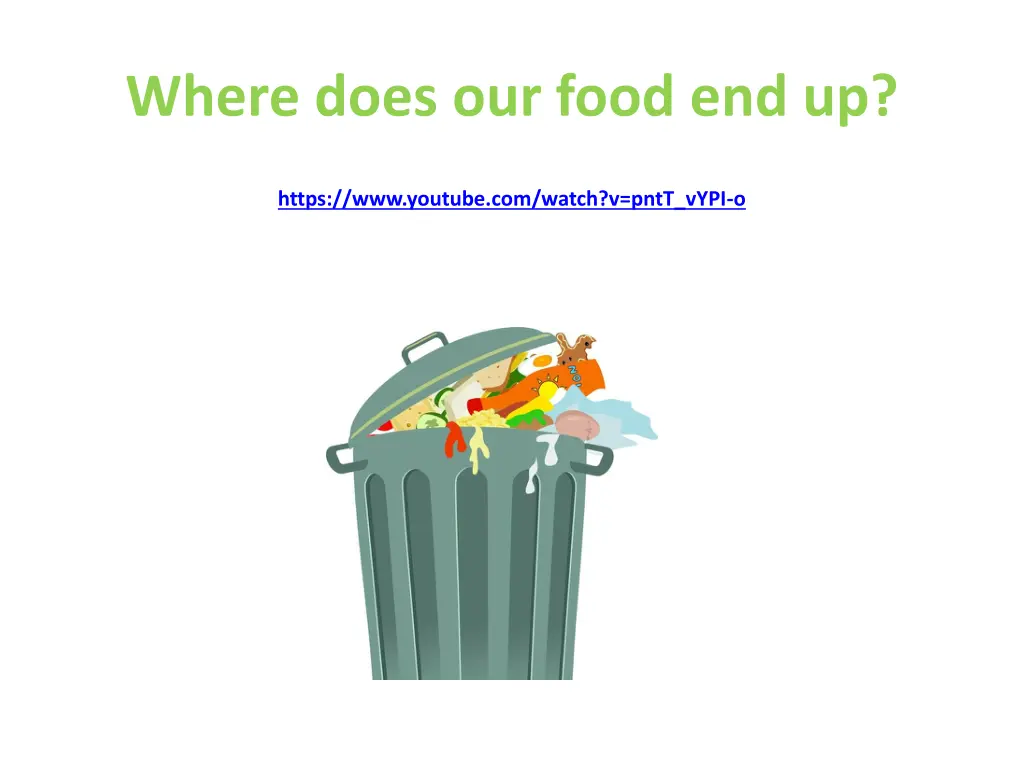 where does our food end up