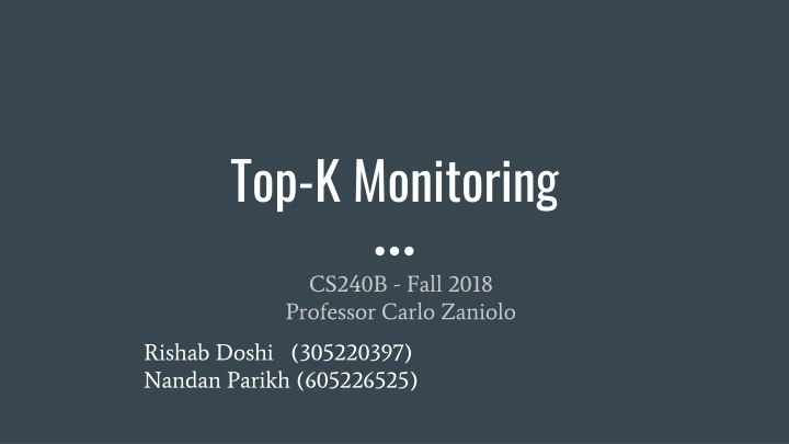 top k monitoring