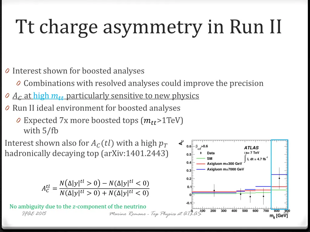 tt charge asymmetry in run ii