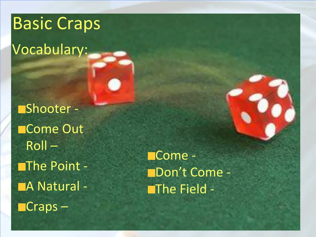 basic craps 1