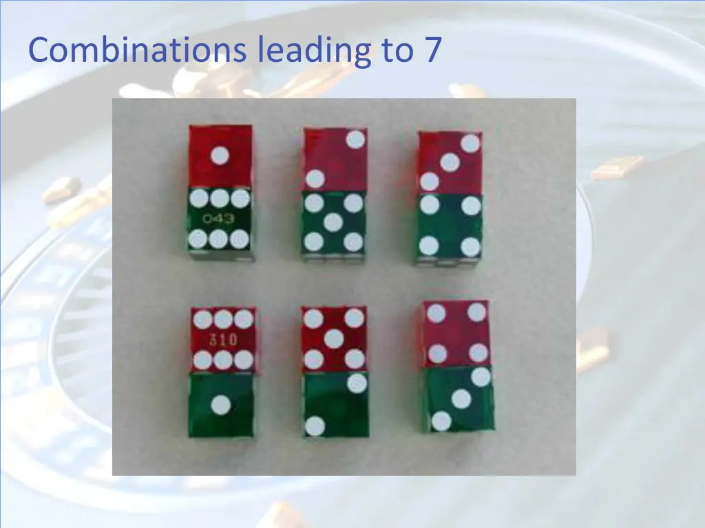 combinations leading to 7