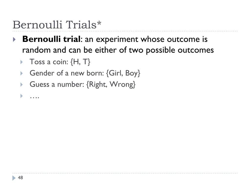 bernoulli trials bernoulli trial an experiment