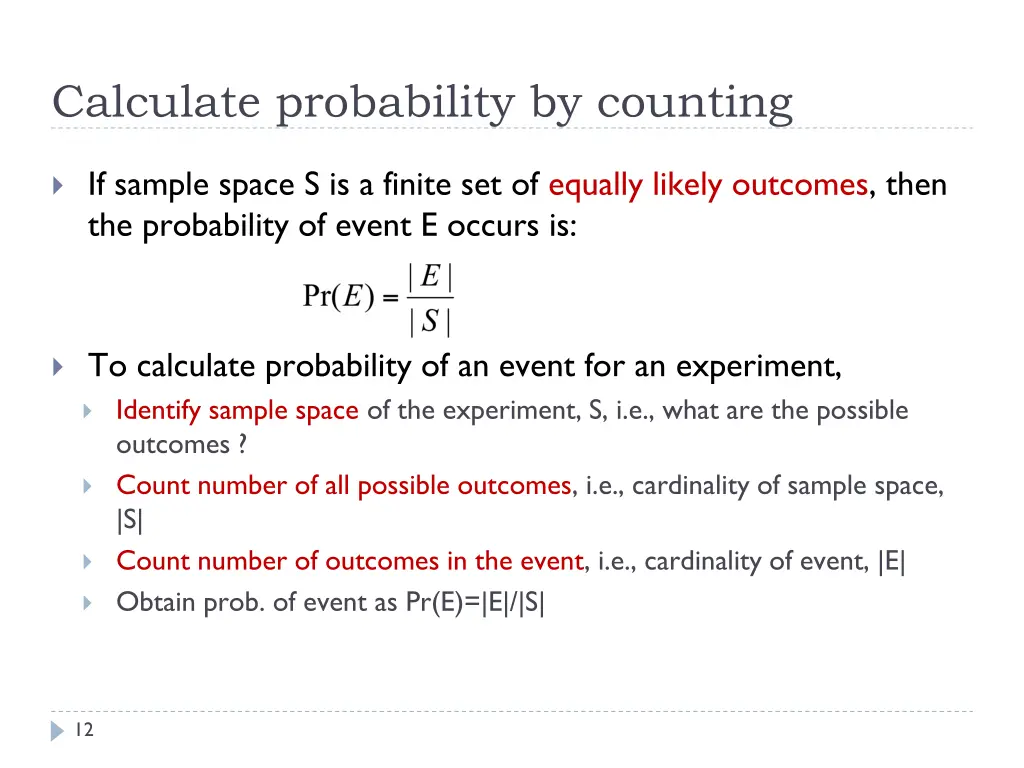 calculate probability by counting