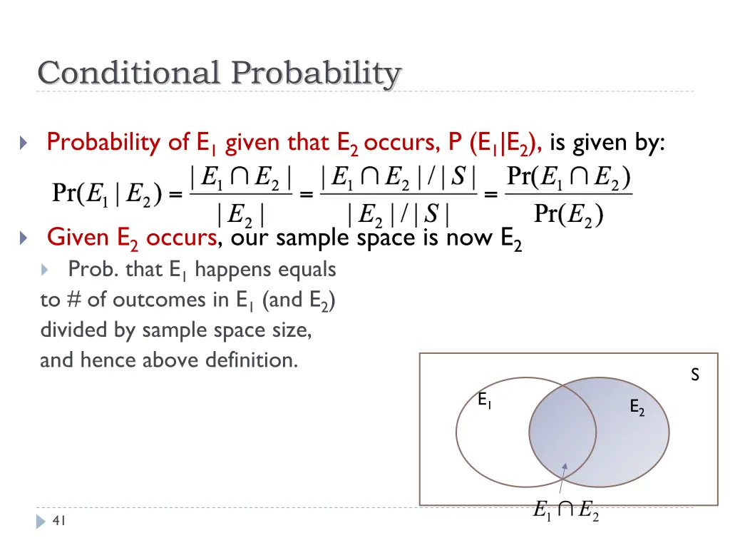 conditional probability