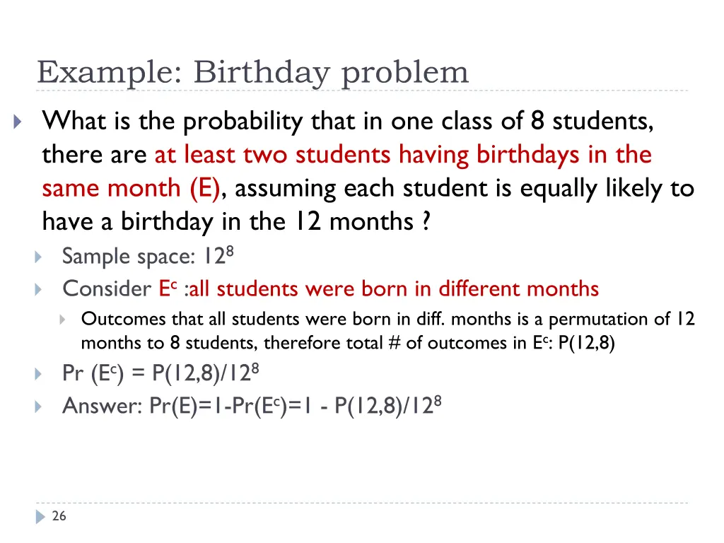 example birthday problem