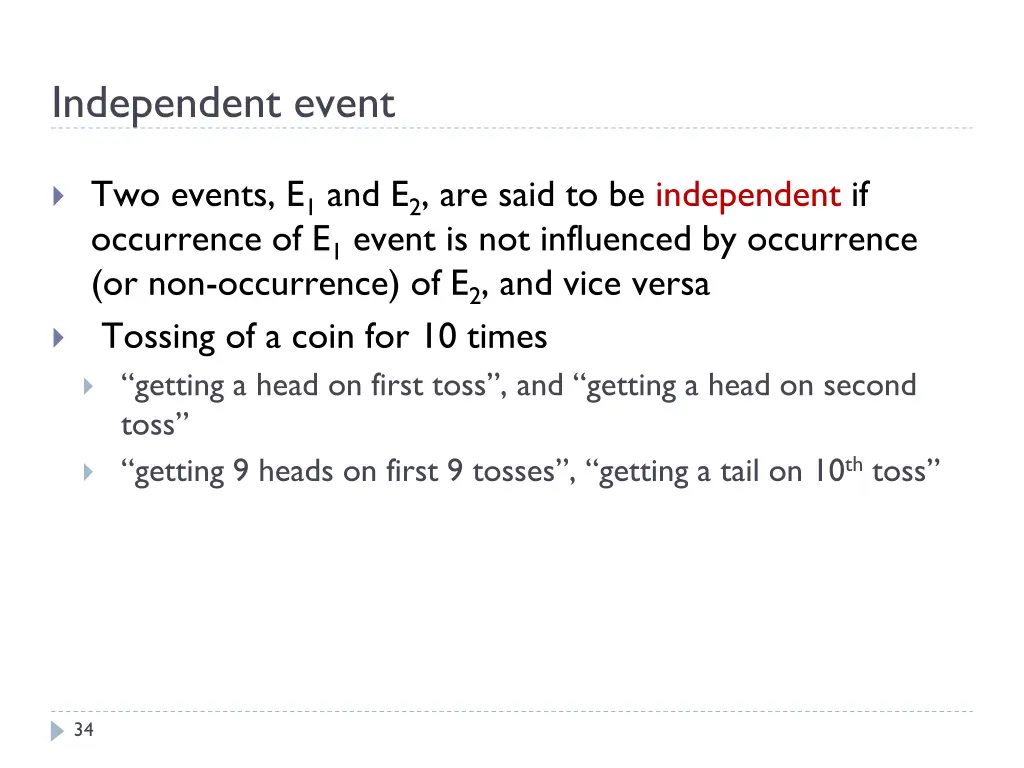 independent event