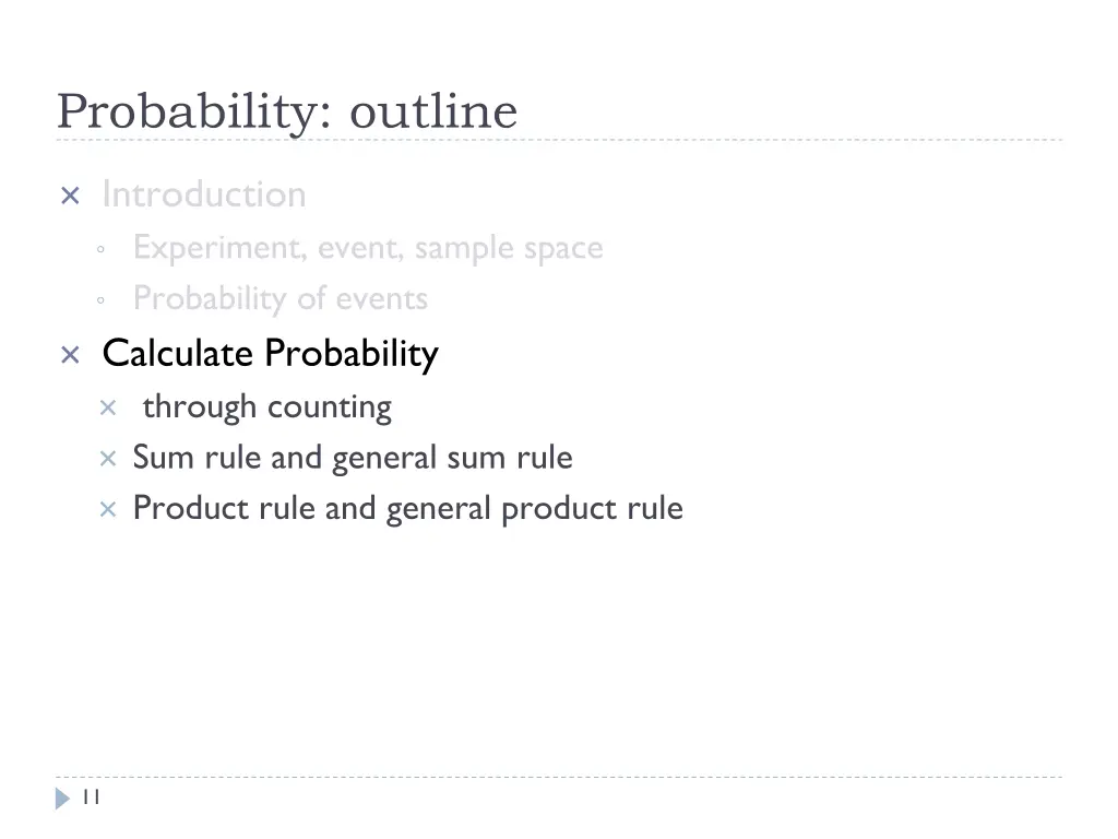 probability outline 1