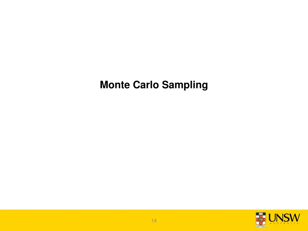 monte carlo sampling