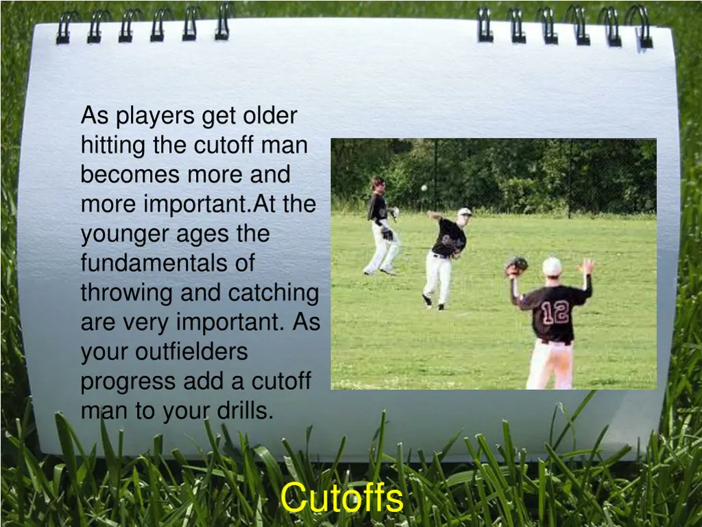 as players get older hitting the cutoff