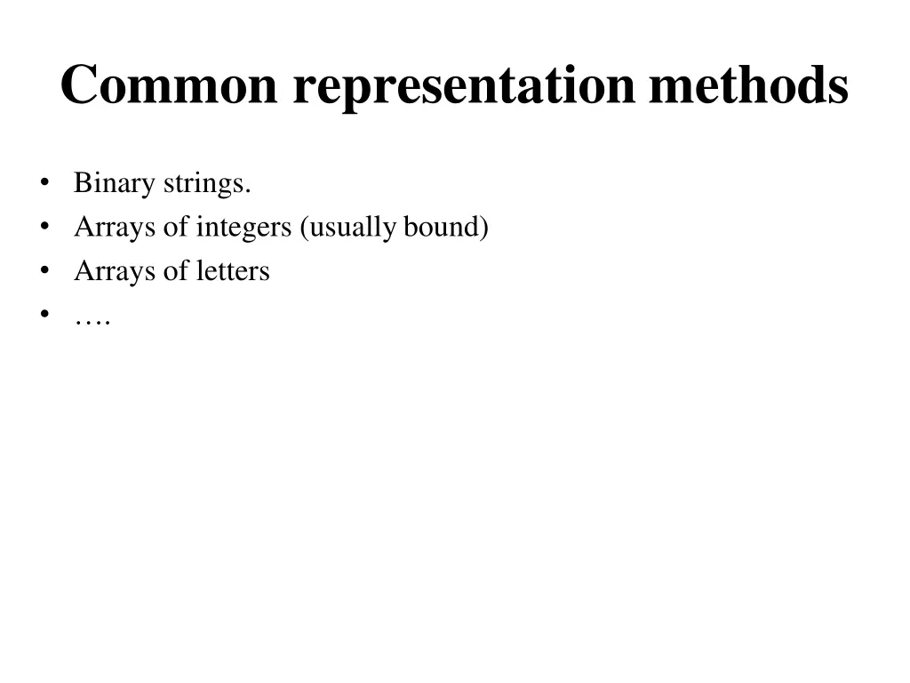 common representation methods