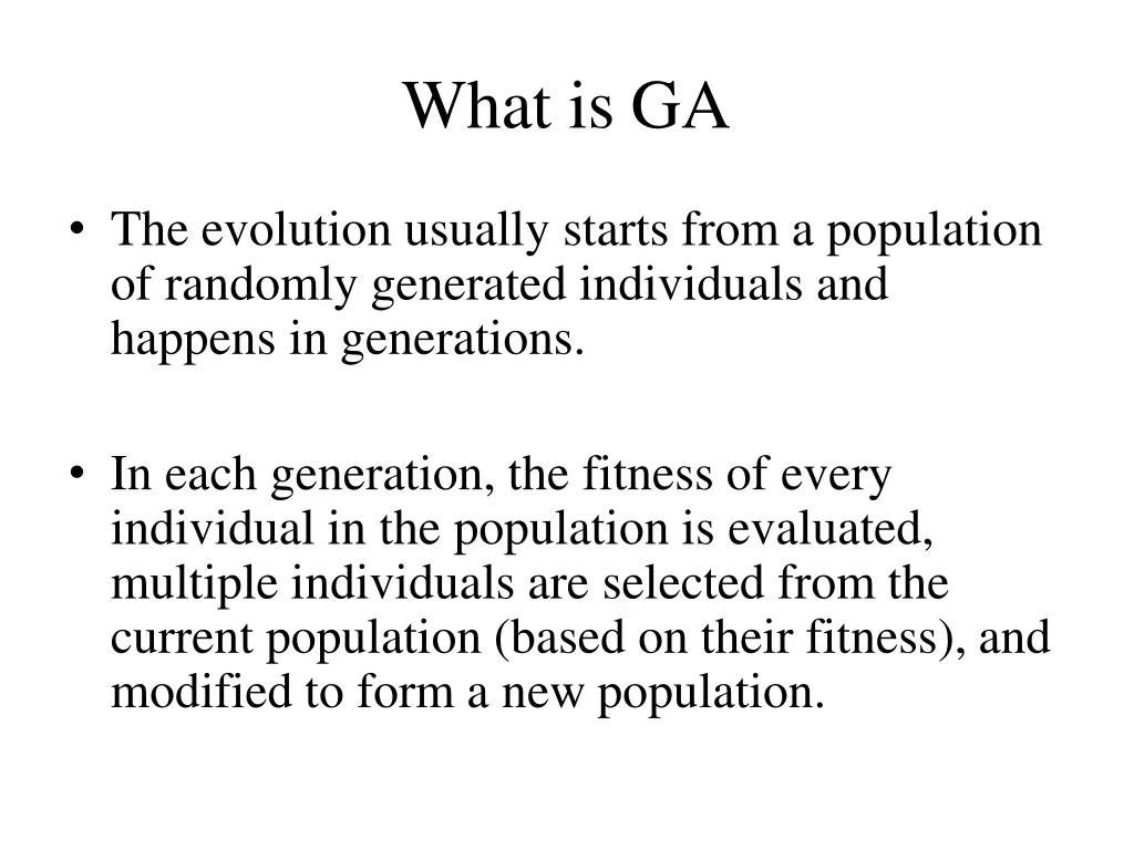 what is ga 1