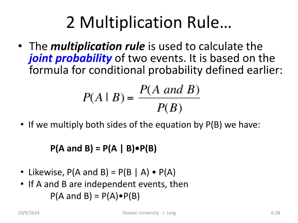 2 multiplication rule