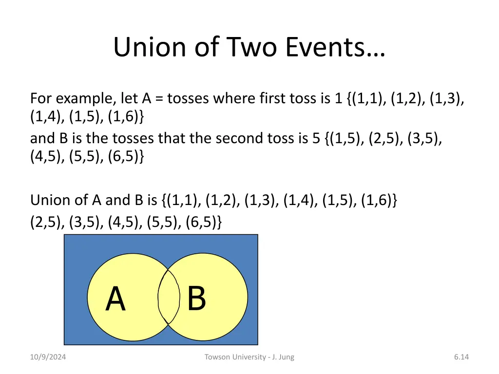 union of two events 1