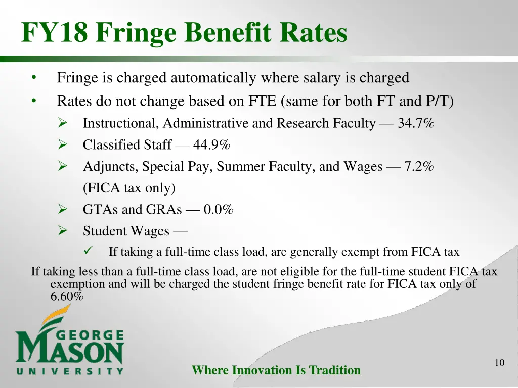 fy18 fringe benefit rates