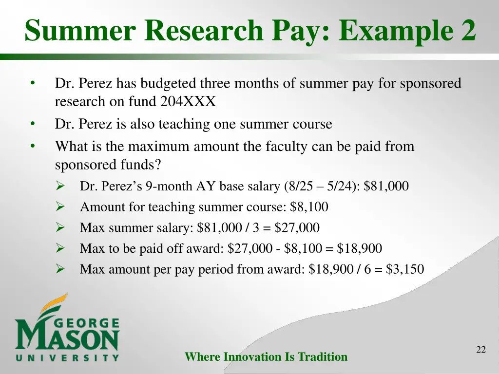 summer research pay example 2