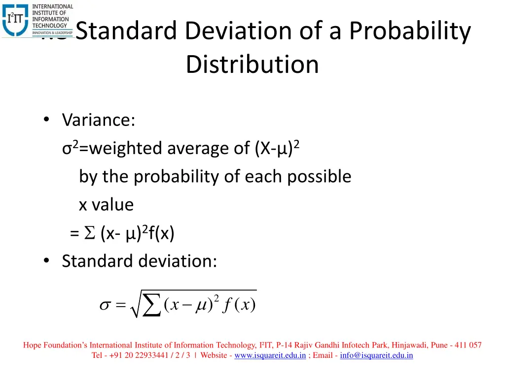 4 8 standard deviation of a probability