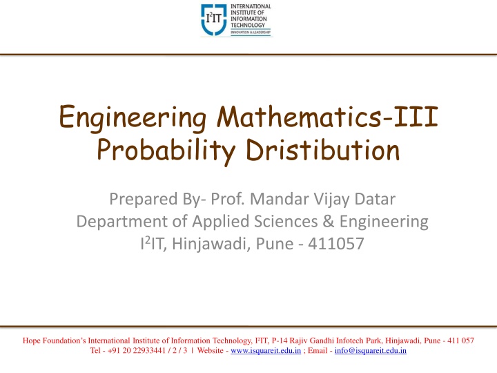 engineering mathematics iii probability