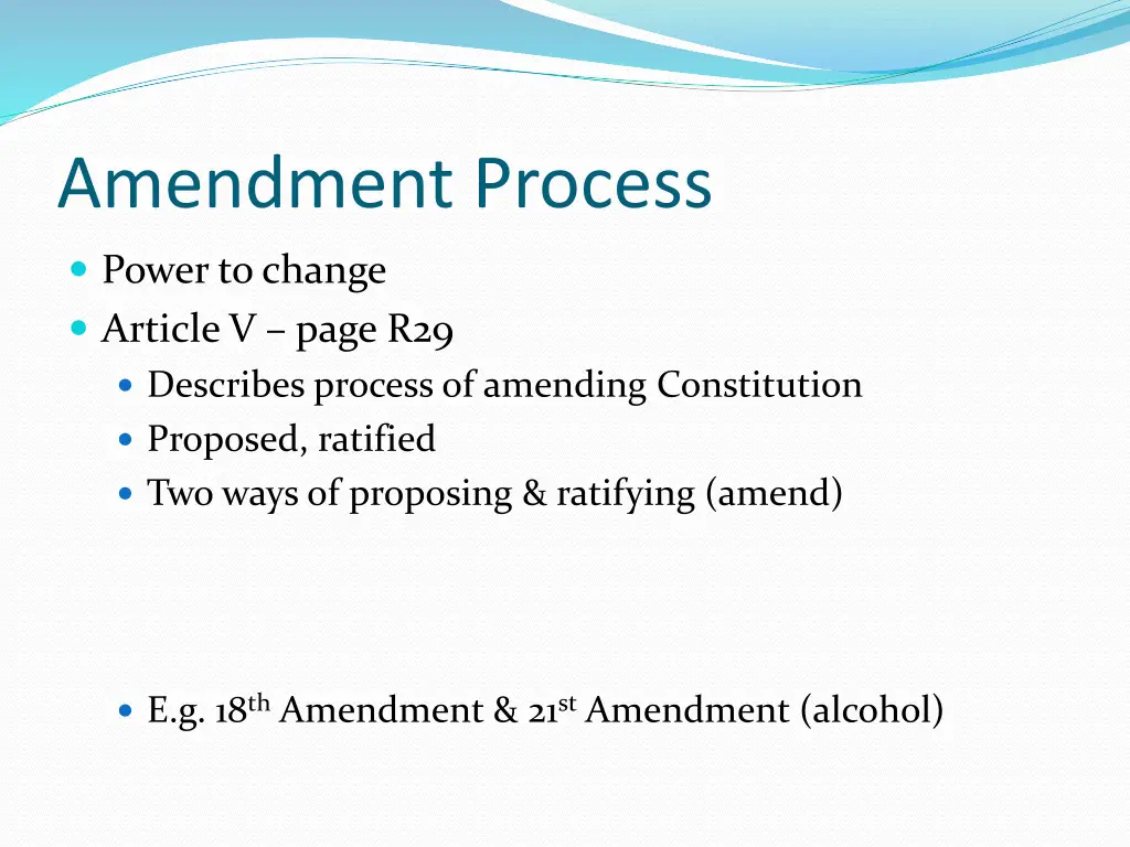 amendment process