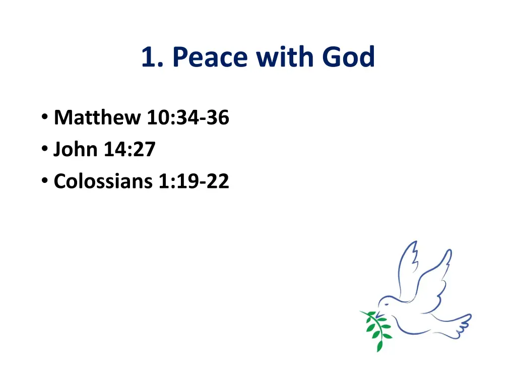 1 peace with god