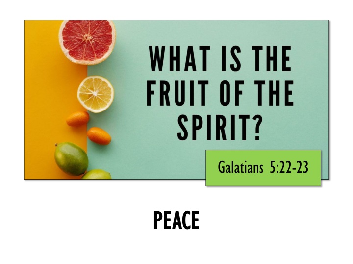 galatians 5 22 23