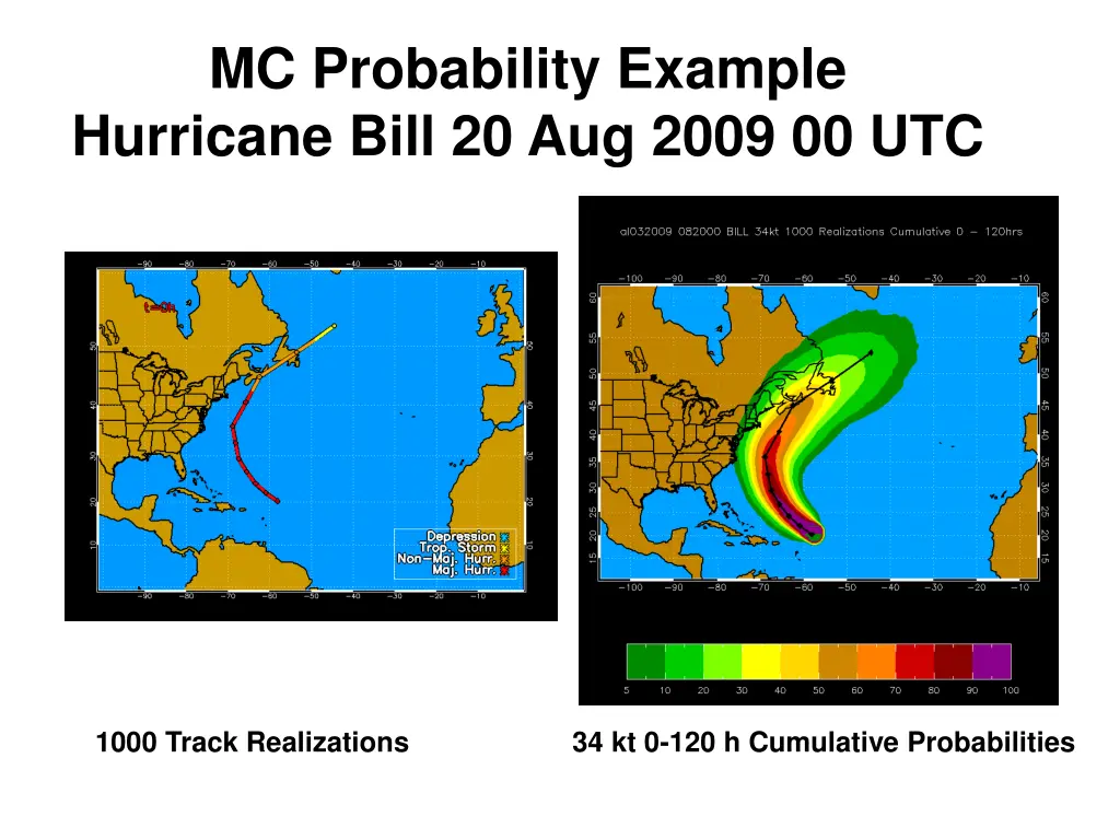 mc probability example hurricane bill 20 aug 2009