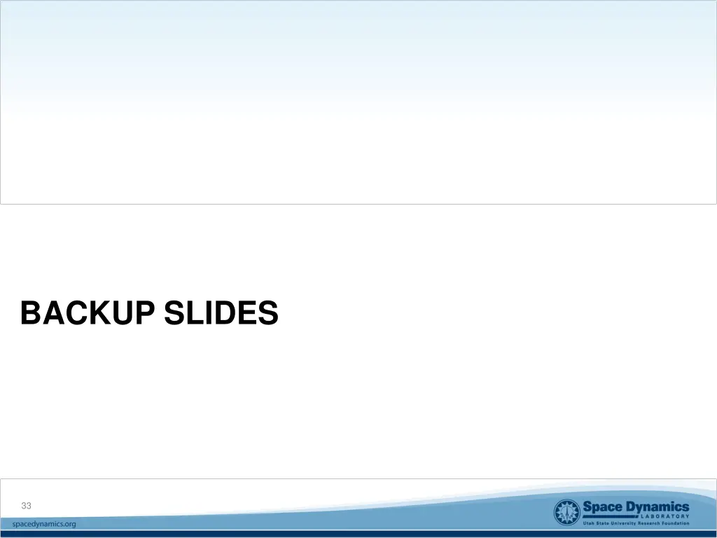 backup slides