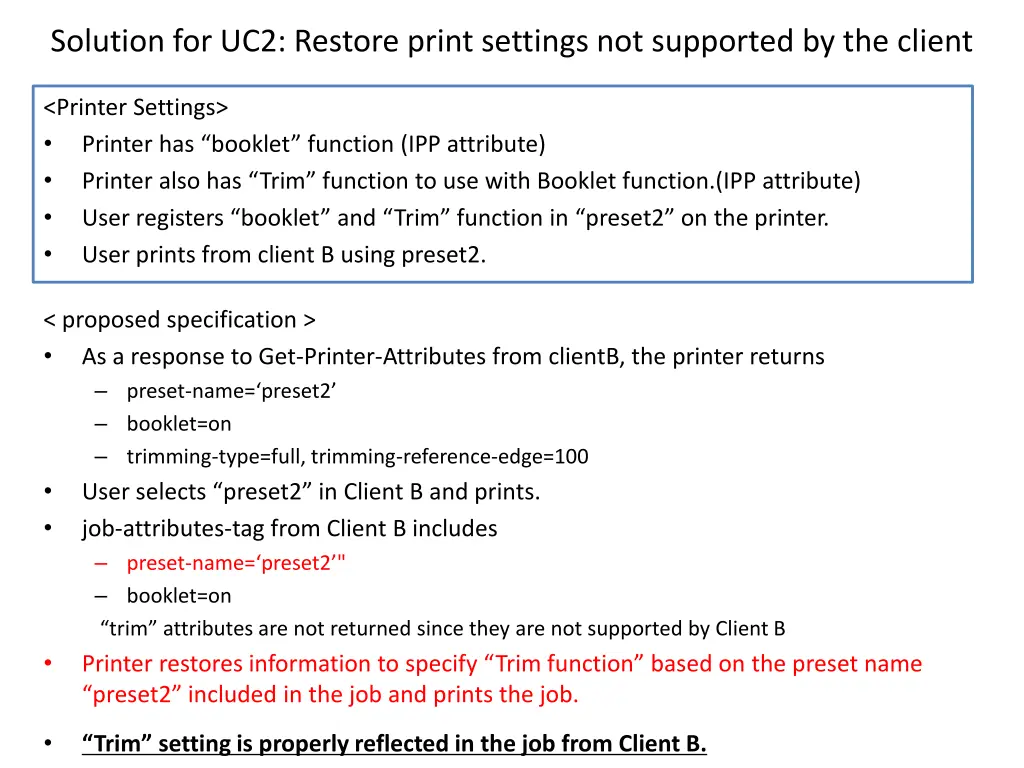 solution for uc2 restore print settings 1