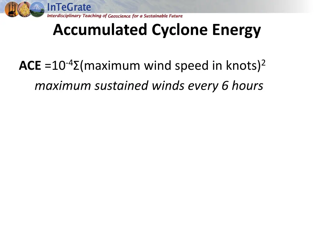 accumulated cyclone energy