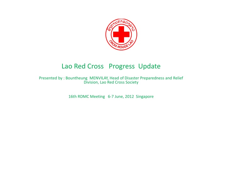 lao red cross progress update