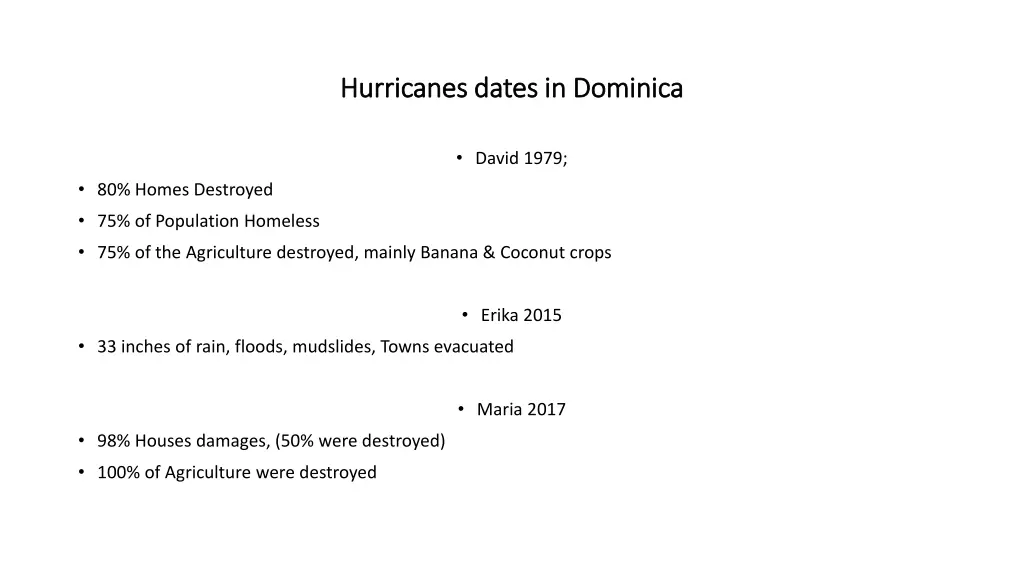 hurricanes dates in dominica hurricanes dates