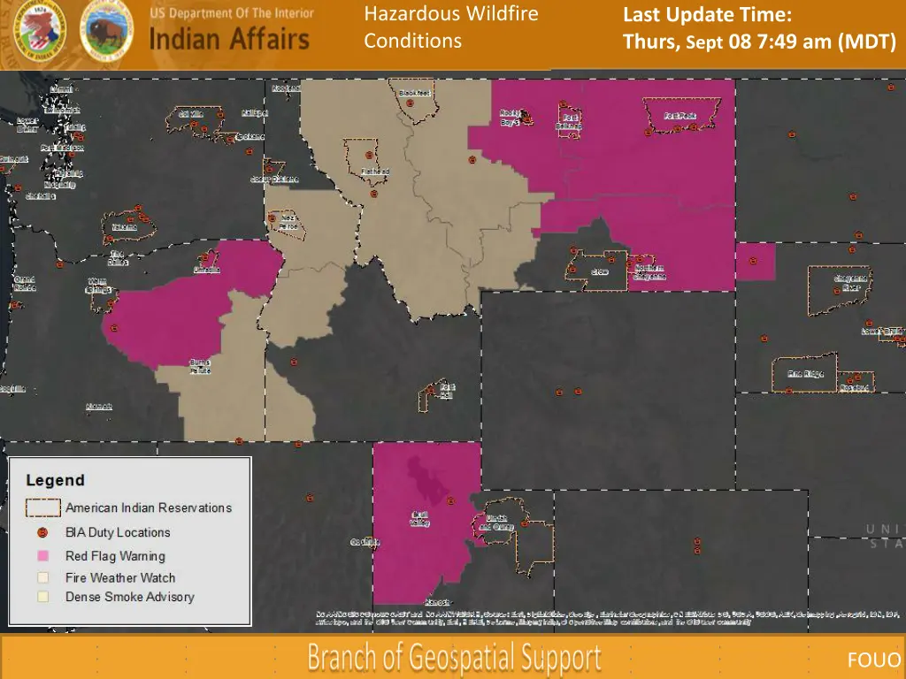 hazardous wildfire conditions