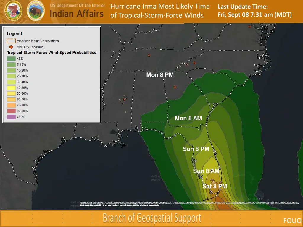 hurricane irma most likely time of tropical storm