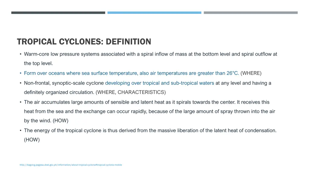 tropical cyclones definition