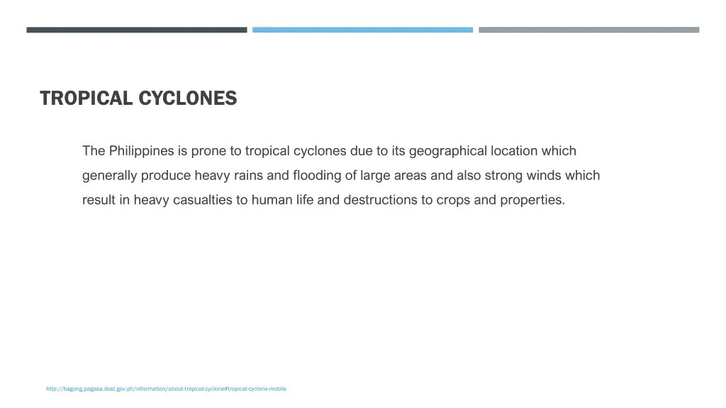 tropical cyclones