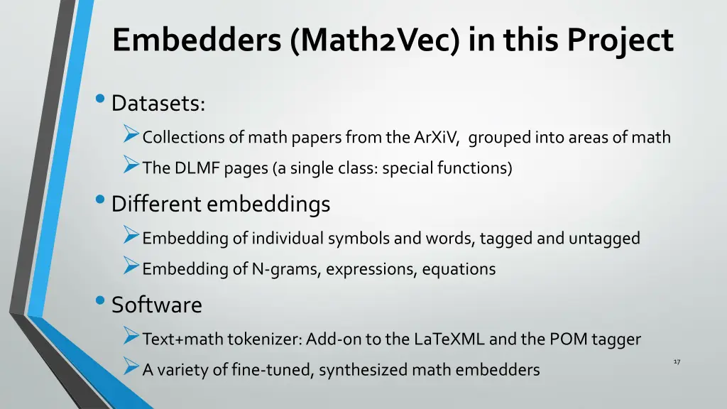 embedders math2vec in this project