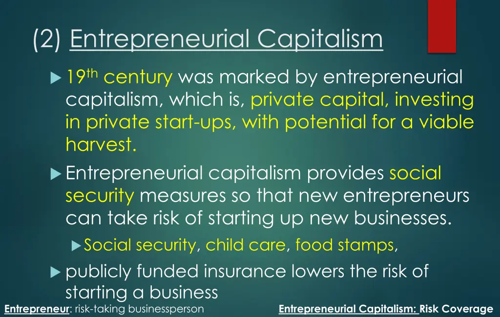 2 entrepreneurial capitalism